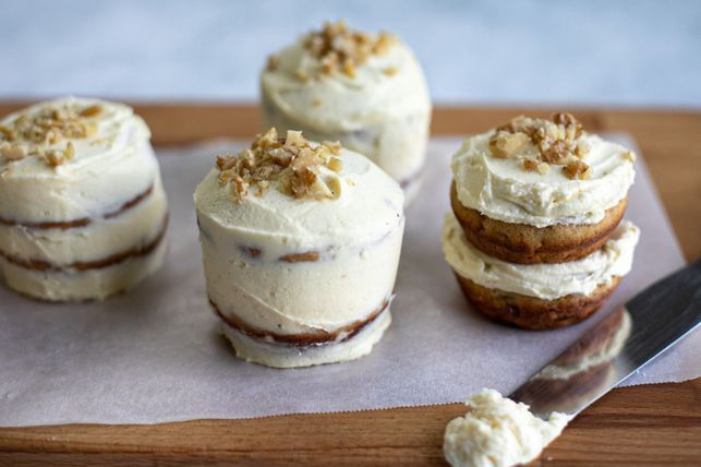 Mini Carrot Cake Cheesecakes